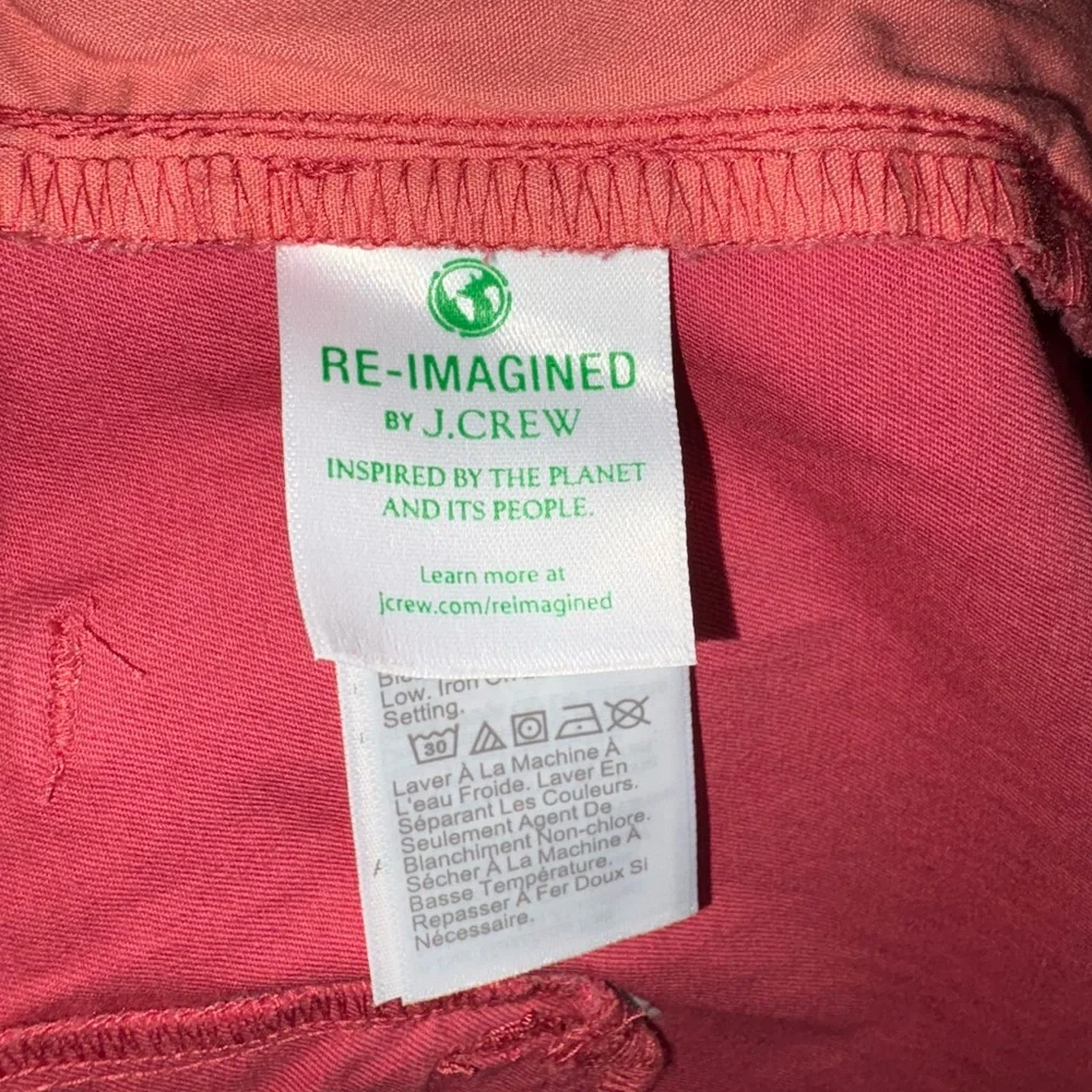 J.‎ Crew Women's Pink Coral 9” Bermuda Chino Shorts Size 14 Preppy Nautical